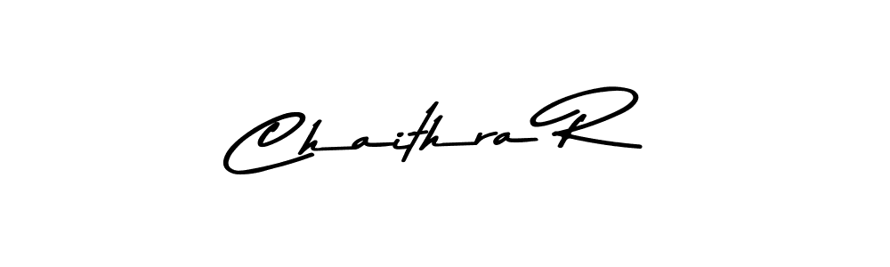 How to make Chaithra R signature? Asem Kandis PERSONAL USE is a professional autograph style. Create handwritten signature for Chaithra R name. Chaithra R signature style 9 images and pictures png