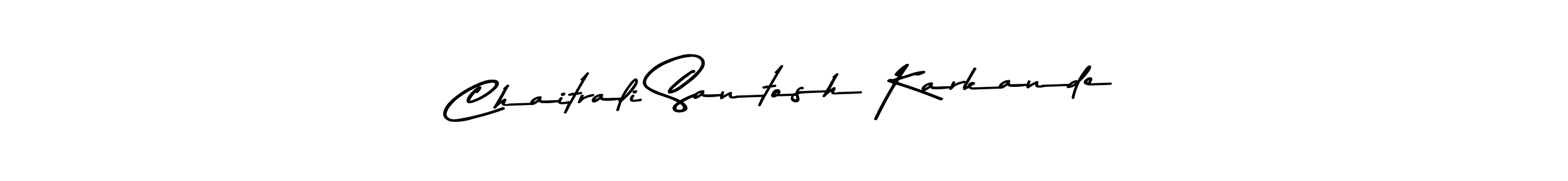 How to make Chaitrali Santosh Karkande signature? Asem Kandis PERSONAL USE is a professional autograph style. Create handwritten signature for Chaitrali Santosh Karkande name. Chaitrali Santosh Karkande signature style 9 images and pictures png