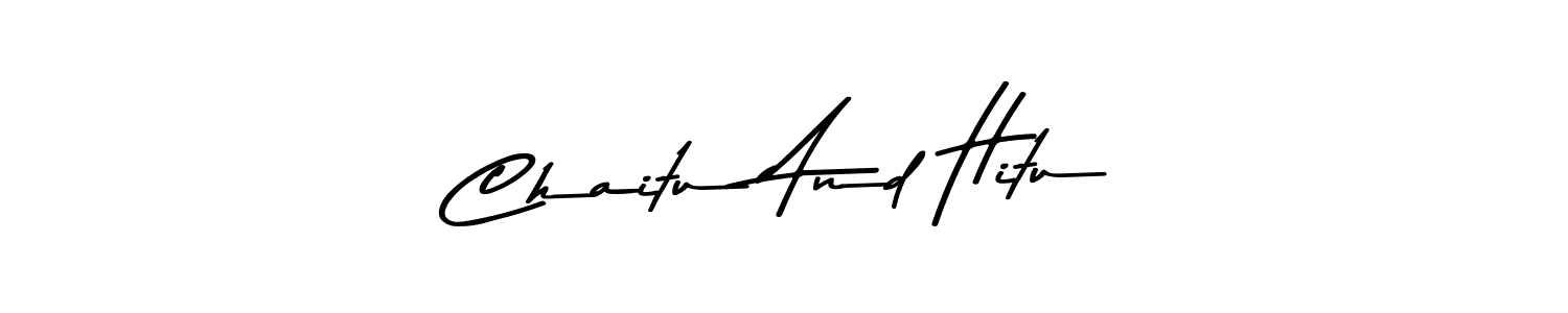 Use a signature maker to create a handwritten signature online. With this signature software, you can design (Asem Kandis PERSONAL USE) your own signature for name Chaitu And Hitu. Chaitu And Hitu signature style 9 images and pictures png