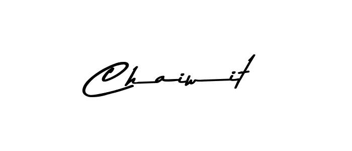 Similarly Asem Kandis PERSONAL USE is the best handwritten signature design. Signature creator online .You can use it as an online autograph creator for name Chaiwit. Chaiwit signature style 9 images and pictures png