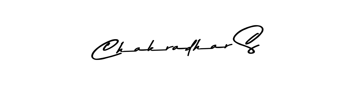 Design your own signature with our free online signature maker. With this signature software, you can create a handwritten (Asem Kandis PERSONAL USE) signature for name Chakradhar S. Chakradhar S signature style 9 images and pictures png