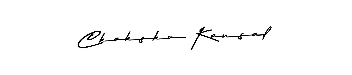 Use a signature maker to create a handwritten signature online. With this signature software, you can design (Asem Kandis PERSONAL USE) your own signature for name Chakshu Kansal. Chakshu Kansal signature style 9 images and pictures png