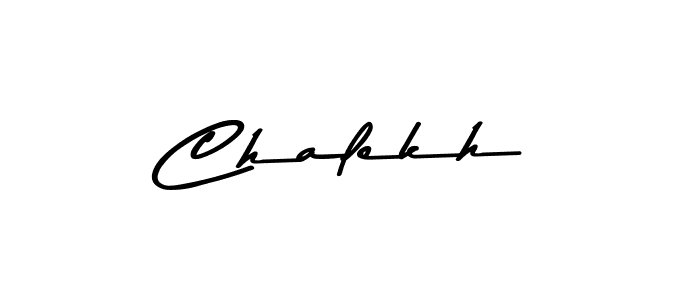 How to make Chalekh signature? Asem Kandis PERSONAL USE is a professional autograph style. Create handwritten signature for Chalekh name. Chalekh signature style 9 images and pictures png