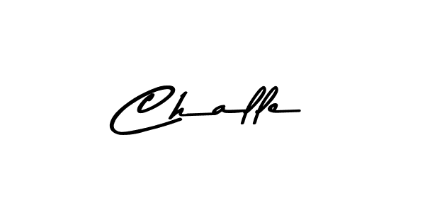 How to make Challe name signature. Use Asem Kandis PERSONAL USE style for creating short signs online. This is the latest handwritten sign. Challe signature style 9 images and pictures png