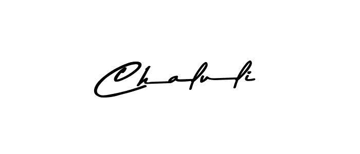 Design your own signature with our free online signature maker. With this signature software, you can create a handwritten (Asem Kandis PERSONAL USE) signature for name Chaluli. Chaluli signature style 9 images and pictures png