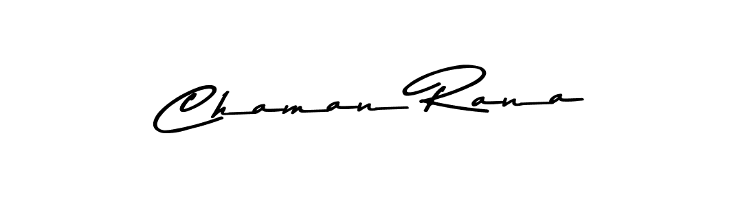 Chaman Rana stylish signature style. Best Handwritten Sign (Asem Kandis PERSONAL USE) for my name. Handwritten Signature Collection Ideas for my name Chaman Rana. Chaman Rana signature style 9 images and pictures png