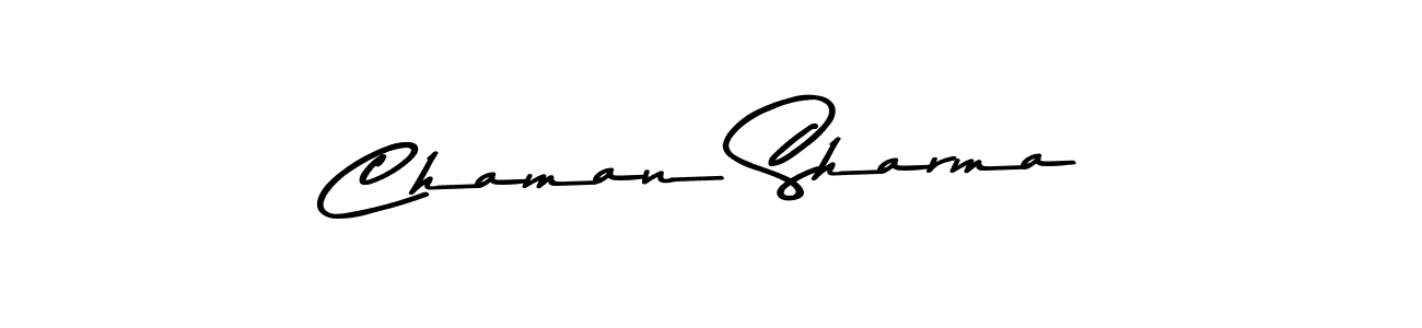 How to make Chaman Sharma signature? Asem Kandis PERSONAL USE is a professional autograph style. Create handwritten signature for Chaman Sharma name. Chaman Sharma signature style 9 images and pictures png