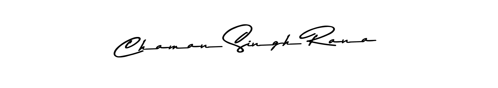 Make a beautiful signature design for name Chaman Singh Rana. With this signature (Asem Kandis PERSONAL USE) style, you can create a handwritten signature for free. Chaman Singh Rana signature style 9 images and pictures png