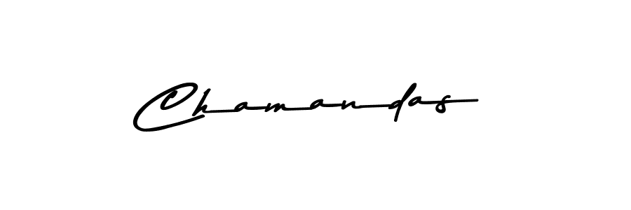 How to make Chamandas signature? Asem Kandis PERSONAL USE is a professional autograph style. Create handwritten signature for Chamandas name. Chamandas signature style 9 images and pictures png