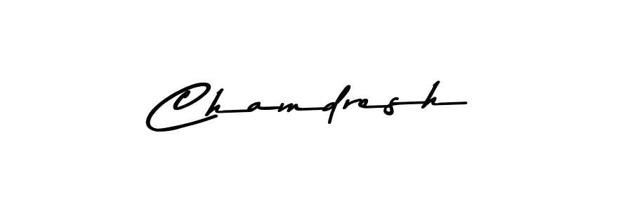 How to make Chamdresh name signature. Use Asem Kandis PERSONAL USE style for creating short signs online. This is the latest handwritten sign. Chamdresh signature style 9 images and pictures png