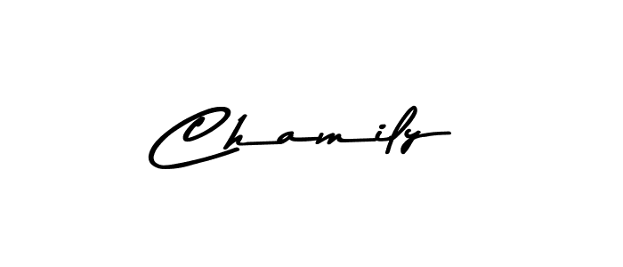 It looks lik you need a new signature style for name Chamily. Design unique handwritten (Asem Kandis PERSONAL USE) signature with our free signature maker in just a few clicks. Chamily signature style 9 images and pictures png