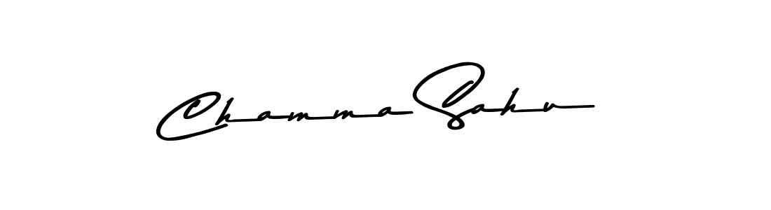 Use a signature maker to create a handwritten signature online. With this signature software, you can design (Asem Kandis PERSONAL USE) your own signature for name Chamma Sahu. Chamma Sahu signature style 9 images and pictures png