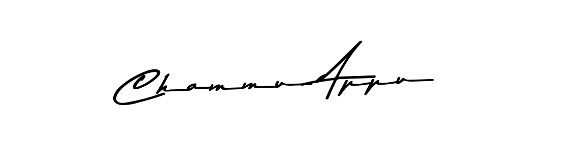 Make a beautiful signature design for name Chammu Appu. With this signature (Asem Kandis PERSONAL USE) style, you can create a handwritten signature for free. Chammu Appu signature style 9 images and pictures png