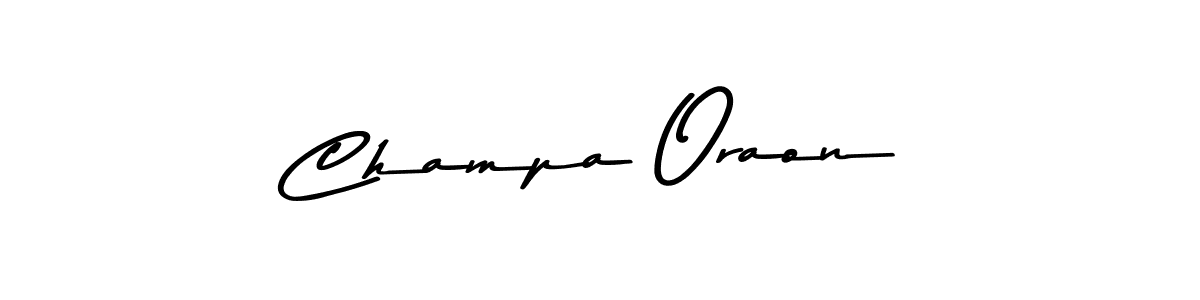 Use a signature maker to create a handwritten signature online. With this signature software, you can design (Asem Kandis PERSONAL USE) your own signature for name Champa Oraon. Champa Oraon signature style 9 images and pictures png