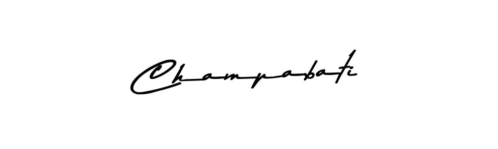 How to make Champabati signature? Asem Kandis PERSONAL USE is a professional autograph style. Create handwritten signature for Champabati name. Champabati signature style 9 images and pictures png