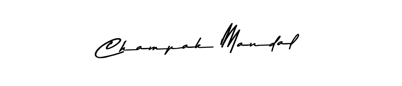 Also we have Champak Mandal name is the best signature style. Create professional handwritten signature collection using Asem Kandis PERSONAL USE autograph style. Champak Mandal signature style 9 images and pictures png