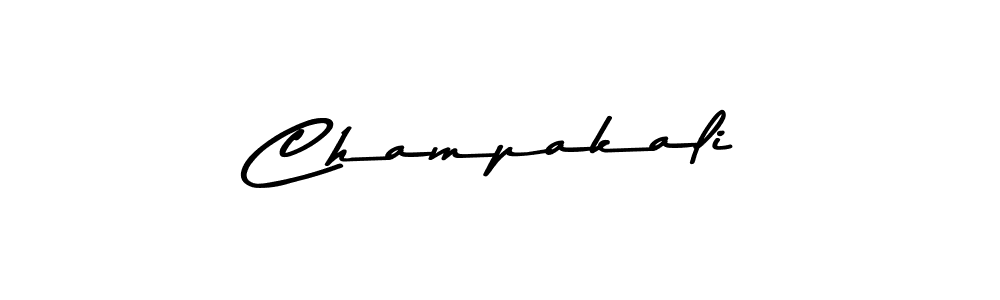 Create a beautiful signature design for name Champakali. With this signature (Asem Kandis PERSONAL USE) fonts, you can make a handwritten signature for free. Champakali signature style 9 images and pictures png