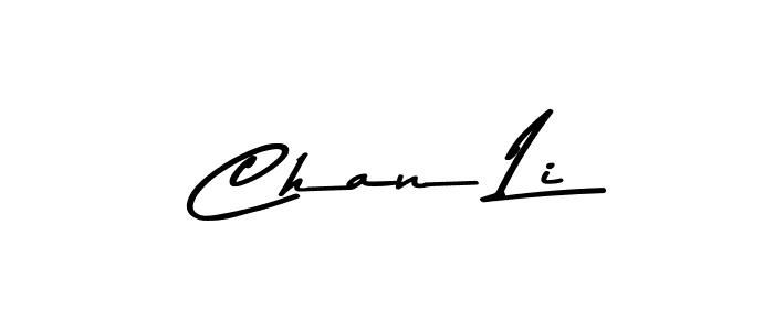 How to make Chan Li name signature. Use Asem Kandis PERSONAL USE style for creating short signs online. This is the latest handwritten sign. Chan Li signature style 9 images and pictures png