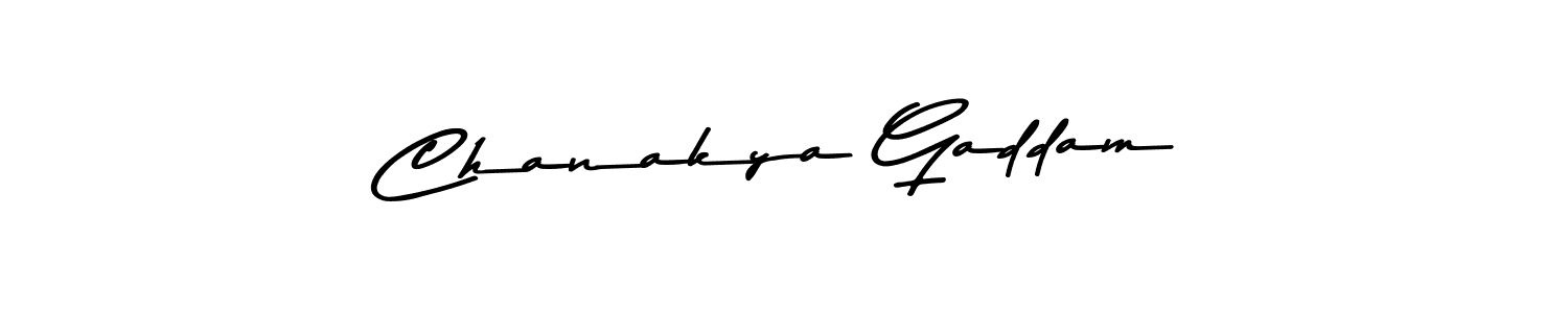 Design your own signature with our free online signature maker. With this signature software, you can create a handwritten (Asem Kandis PERSONAL USE) signature for name Chanakya Gaddam. Chanakya Gaddam signature style 9 images and pictures png