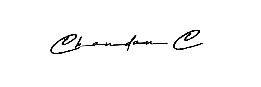 Use a signature maker to create a handwritten signature online. With this signature software, you can design (Asem Kandis PERSONAL USE) your own signature for name Chandan C. Chandan C signature style 9 images and pictures png