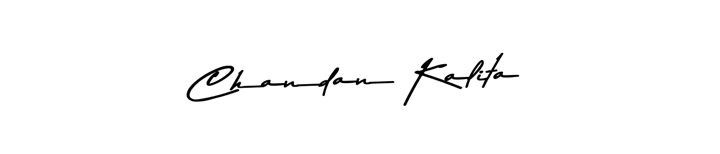 Design your own signature with our free online signature maker. With this signature software, you can create a handwritten (Asem Kandis PERSONAL USE) signature for name Chandan Kalita. Chandan Kalita signature style 9 images and pictures png