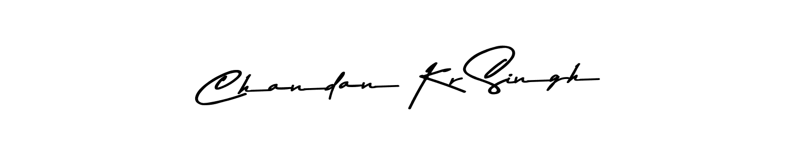 Use a signature maker to create a handwritten signature online. With this signature software, you can design (Asem Kandis PERSONAL USE) your own signature for name Chandan Kr Singh. Chandan Kr Singh signature style 9 images and pictures png