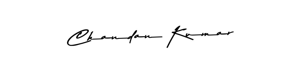 Create a beautiful signature design for name Chandan Kumar. With this signature (Asem Kandis PERSONAL USE) fonts, you can make a handwritten signature for free. Chandan Kumar signature style 9 images and pictures png