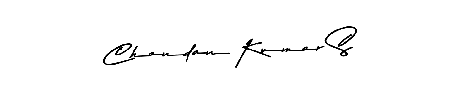 The best way (Asem Kandis PERSONAL USE) to make a short signature is to pick only two or three words in your name. The name Chandan Kumar S include a total of six letters. For converting this name. Chandan Kumar S signature style 9 images and pictures png