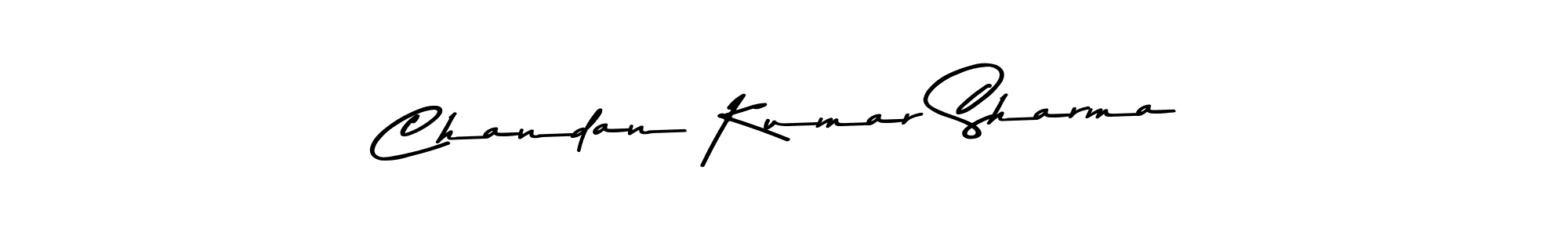 How to make Chandan Kumar Sharma name signature. Use Asem Kandis PERSONAL USE style for creating short signs online. This is the latest handwritten sign. Chandan Kumar Sharma signature style 9 images and pictures png