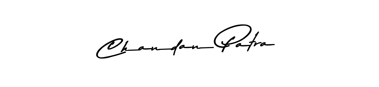 Make a beautiful signature design for name Chandan Patra. With this signature (Asem Kandis PERSONAL USE) style, you can create a handwritten signature for free. Chandan Patra signature style 9 images and pictures png