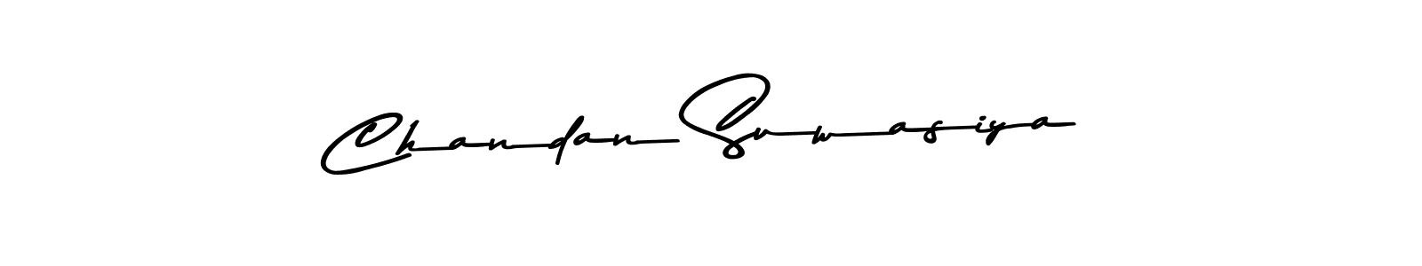 Make a beautiful signature design for name Chandan Suwasiya. With this signature (Asem Kandis PERSONAL USE) style, you can create a handwritten signature for free. Chandan Suwasiya signature style 9 images and pictures png