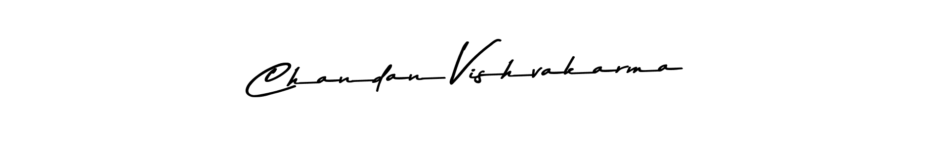 Make a beautiful signature design for name Chandan Vishvakarma. With this signature (Asem Kandis PERSONAL USE) style, you can create a handwritten signature for free. Chandan Vishvakarma signature style 9 images and pictures png