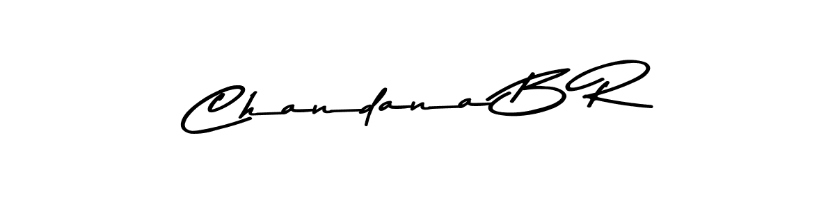The best way (Asem Kandis PERSONAL USE) to make a short signature is to pick only two or three words in your name. The name Chandana B R include a total of six letters. For converting this name. Chandana B R signature style 9 images and pictures png
