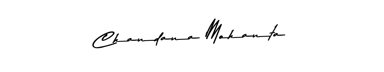 Create a beautiful signature design for name Chandana Mohanta. With this signature (Asem Kandis PERSONAL USE) fonts, you can make a handwritten signature for free. Chandana Mohanta signature style 9 images and pictures png