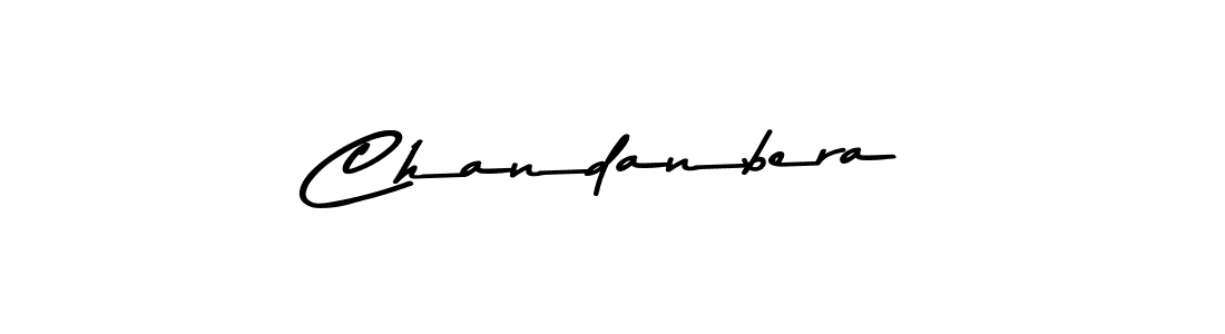 How to make Chandanbera signature? Asem Kandis PERSONAL USE is a professional autograph style. Create handwritten signature for Chandanbera name. Chandanbera signature style 9 images and pictures png