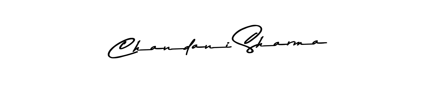 You should practise on your own different ways (Asem Kandis PERSONAL USE) to write your name (Chandani Sharma) in signature. don't let someone else do it for you. Chandani Sharma signature style 9 images and pictures png