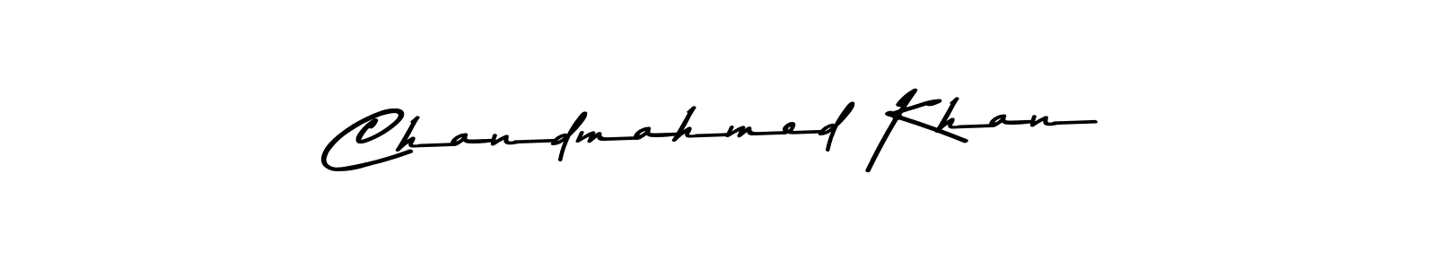 This is the best signature style for the Chandmahmed Khan name. Also you like these signature font (Asem Kandis PERSONAL USE). Mix name signature. Chandmahmed Khan signature style 9 images and pictures png