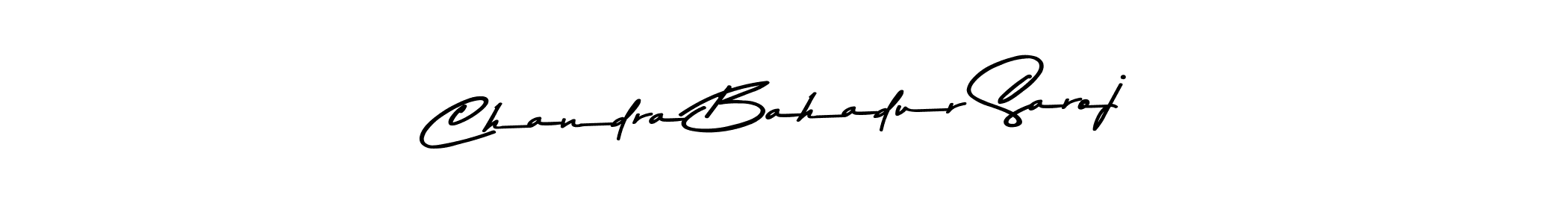 Make a beautiful signature design for name Chandra Bahadur Saroj. With this signature (Asem Kandis PERSONAL USE) style, you can create a handwritten signature for free. Chandra Bahadur Saroj signature style 9 images and pictures png