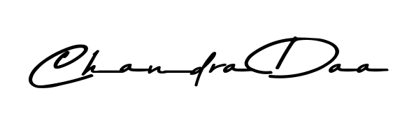 Enhance your business communications with Chandra Daa signature in Asem Kandis PERSONAL USE lettering. Clean, modern, and universally compatible. Chandra Daa signature style 9 images and pictures png