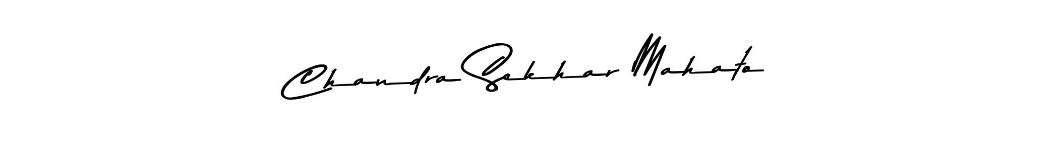 Create a beautiful signature design for name Chandra Sekhar Mahato. With this signature (Asem Kandis PERSONAL USE) fonts, you can make a handwritten signature for free. Chandra Sekhar Mahato signature style 9 images and pictures png