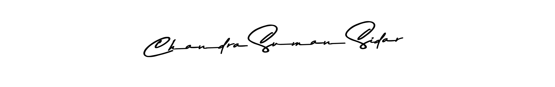 Asem Kandis PERSONAL USE is a professional signature style that is perfect for those who want to add a touch of class to their signature. It is also a great choice for those who want to make their signature more unique. Get Chandra Suman Sidar name to fancy signature for free. Chandra Suman Sidar signature style 9 images and pictures png