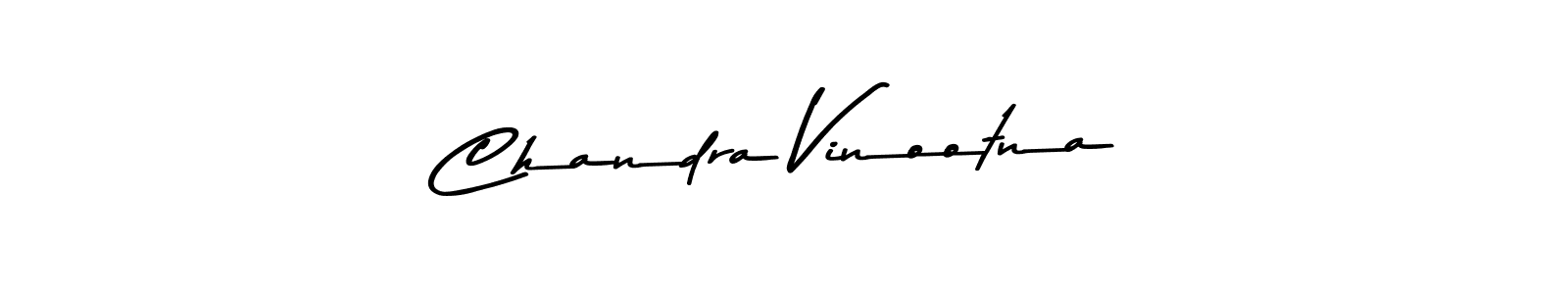 Chandra Vinootna stylish signature style. Best Handwritten Sign (Asem Kandis PERSONAL USE) for my name. Handwritten Signature Collection Ideas for my name Chandra Vinootna. Chandra Vinootna signature style 9 images and pictures png