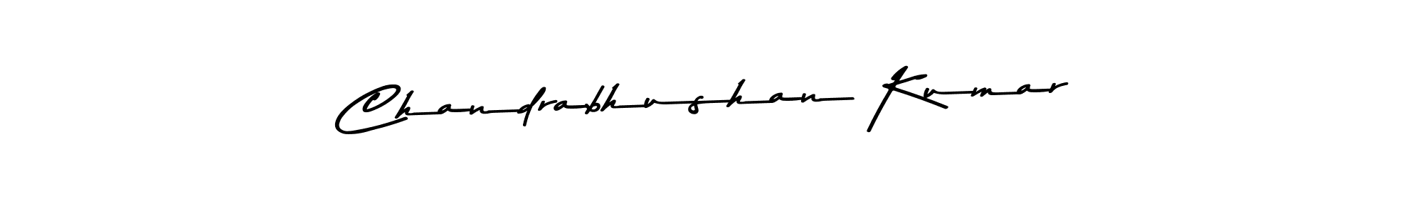 How to make Chandrabhushan Kumar name signature. Use Asem Kandis PERSONAL USE style for creating short signs online. This is the latest handwritten sign. Chandrabhushan Kumar signature style 9 images and pictures png