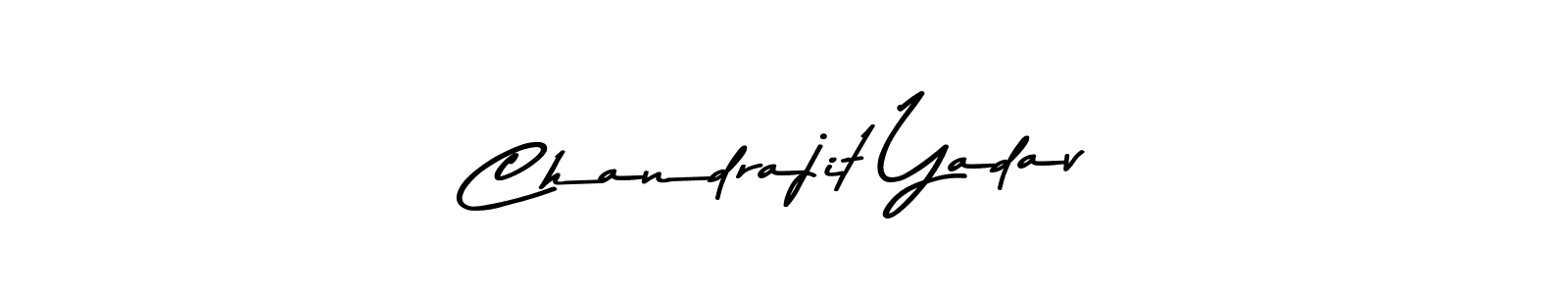 How to make Chandrajit Yadav name signature. Use Asem Kandis PERSONAL USE style for creating short signs online. This is the latest handwritten sign. Chandrajit Yadav signature style 9 images and pictures png