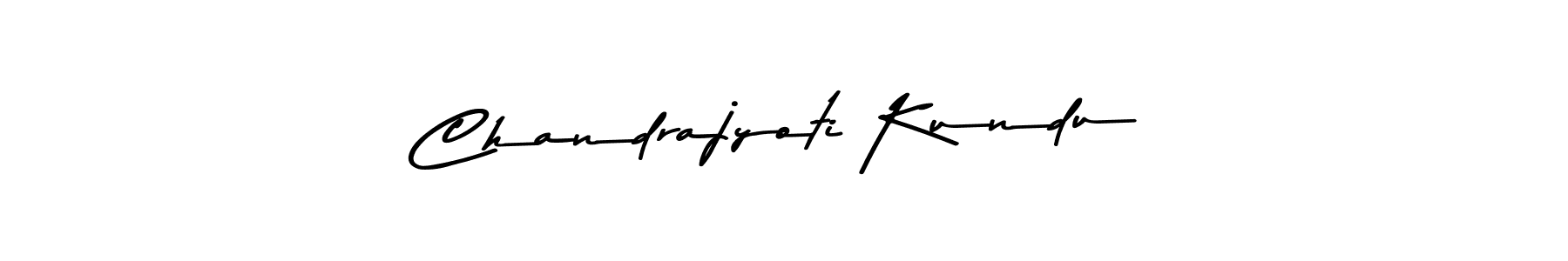 How to make Chandrajyoti Kundu name signature. Use Asem Kandis PERSONAL USE style for creating short signs online. This is the latest handwritten sign. Chandrajyoti Kundu signature style 9 images and pictures png