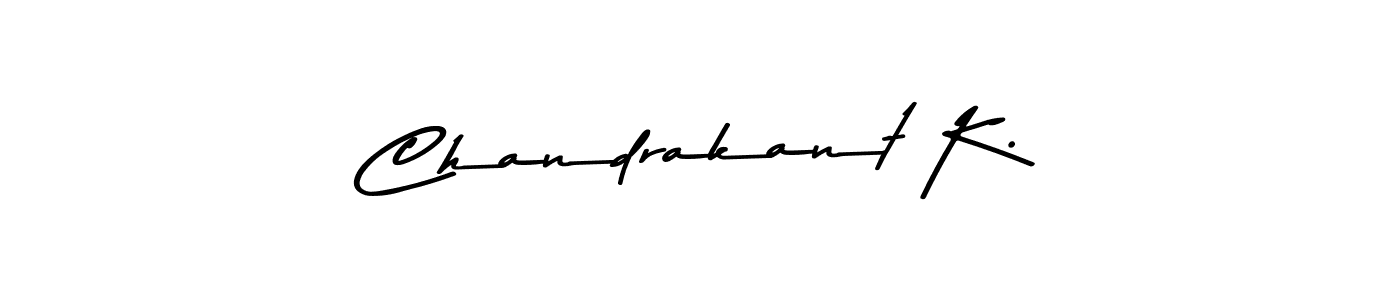Use a signature maker to create a handwritten signature online. With this signature software, you can design (Asem Kandis PERSONAL USE) your own signature for name Chandrakant K.. Chandrakant K. signature style 9 images and pictures png