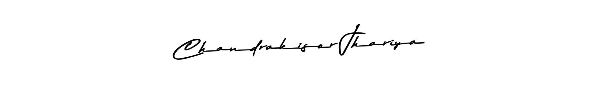 You should practise on your own different ways (Asem Kandis PERSONAL USE) to write your name (Chandrakisor Jhariya) in signature. don't let someone else do it for you. Chandrakisor Jhariya signature style 9 images and pictures png