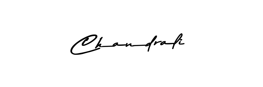 Similarly Asem Kandis PERSONAL USE is the best handwritten signature design. Signature creator online .You can use it as an online autograph creator for name Chandrali. Chandrali signature style 9 images and pictures png