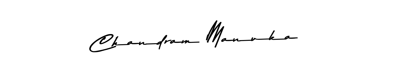 The best way (Asem Kandis PERSONAL USE) to make a short signature is to pick only two or three words in your name. The name Chandram Manuka include a total of six letters. For converting this name. Chandram Manuka signature style 9 images and pictures png