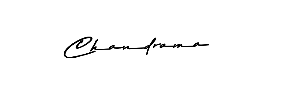 Use a signature maker to create a handwritten signature online. With this signature software, you can design (Asem Kandis PERSONAL USE) your own signature for name Chandrama. Chandrama signature style 9 images and pictures png